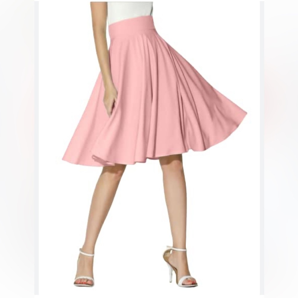 H&M size 2 rose pink flared skirt
